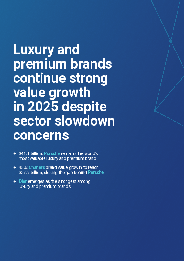 2025年最有价值和最强的高端奢侈品牌年度报告